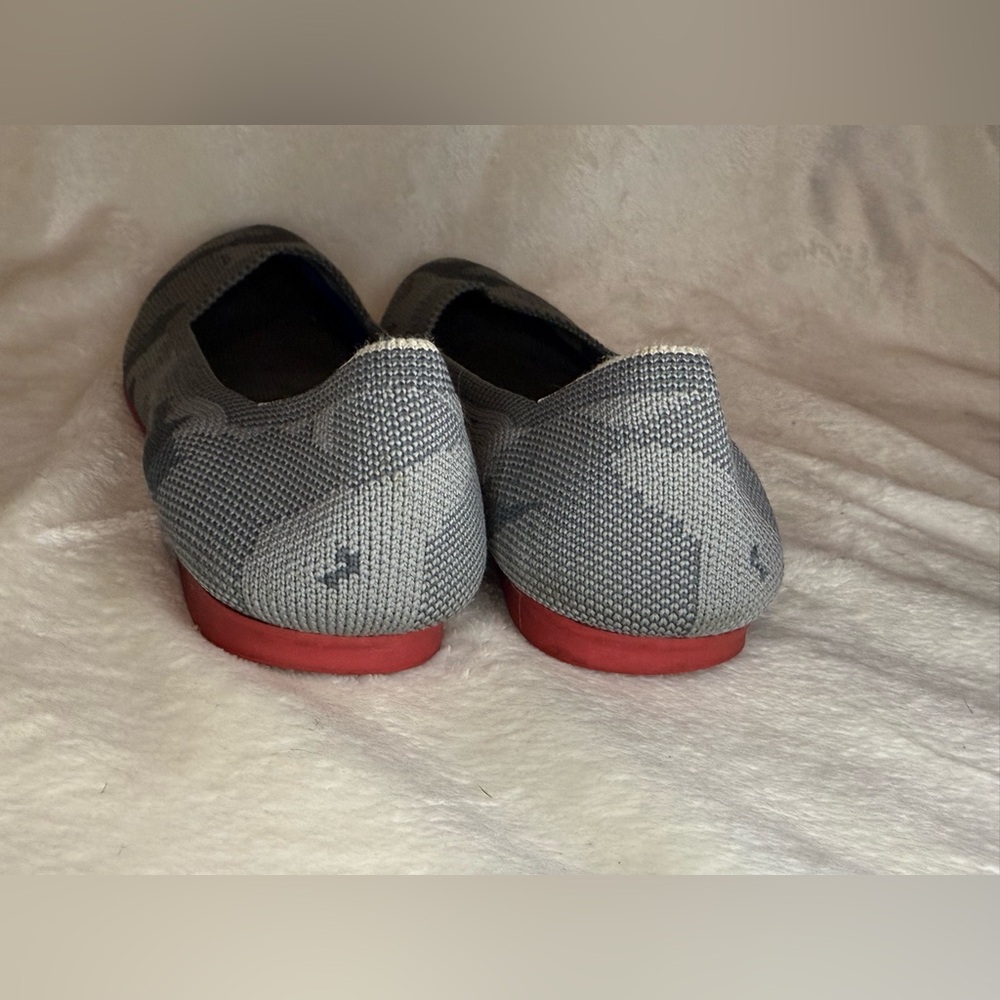 Rothy's The‎ Flat Round Toe Ballet Flats in a Gray Camo Women’s Shoes Size 8 - Picture 4 of 7